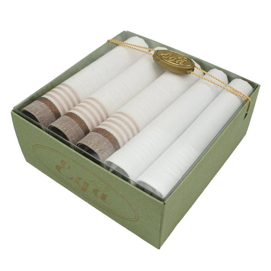 

Светлые хлопковые носовые платки в упаковке EGA СН-598/5 5 шт.