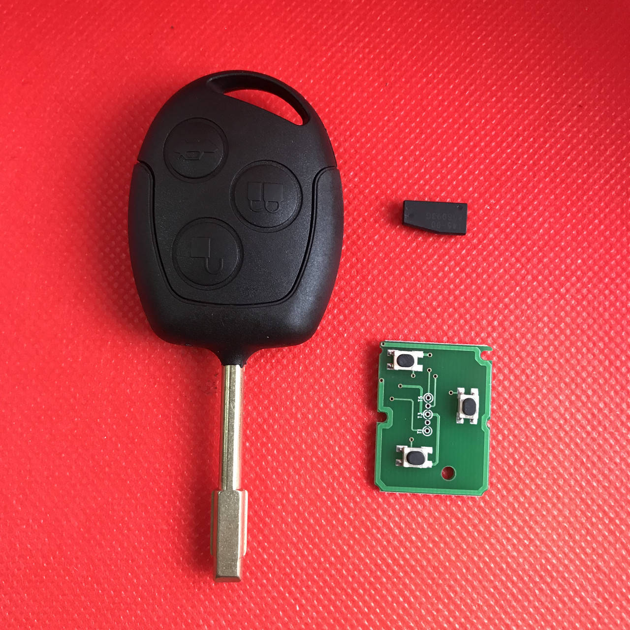 

Ключ Форд мондео, фокус, Ford mondeo, focus, transit 3 кнопки с чипом 4D 60 433Mhz лезвие FO21