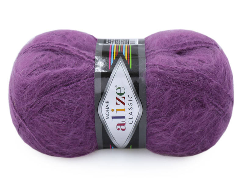 

Alize Mohair Classic, Гнилая вишня №169, Бордовый