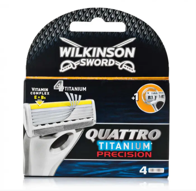 

Сменные кассеты Wilkinson Sword Quattro Titanium Precision 4 шт. (01560)