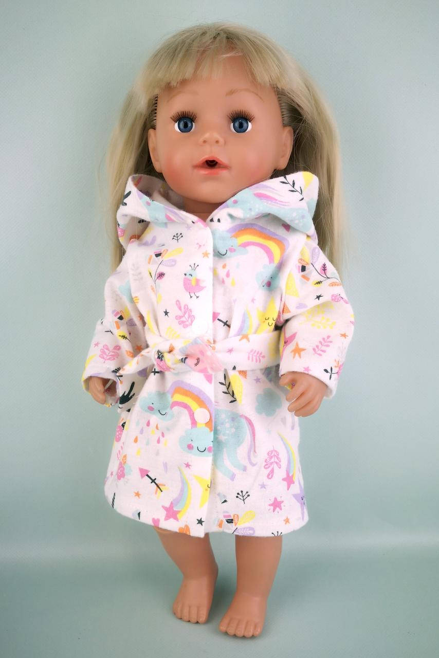 

Халат фланелевый для пупса Baby Born 40 - 44 см