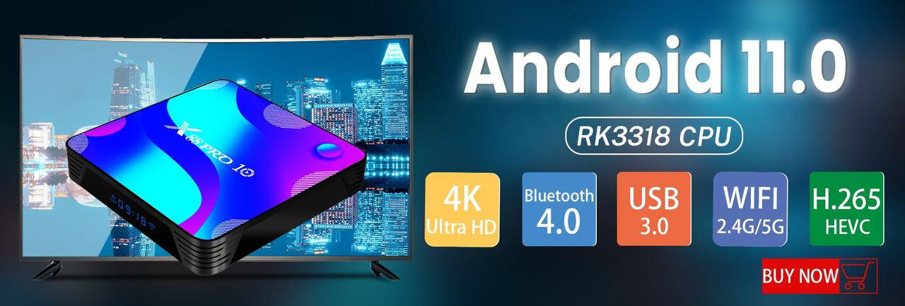 

Смарт ТВ приставка ,X88Pro Андроид 11.0, 4Gb/32Gb 4K SMART TV Android IPTV