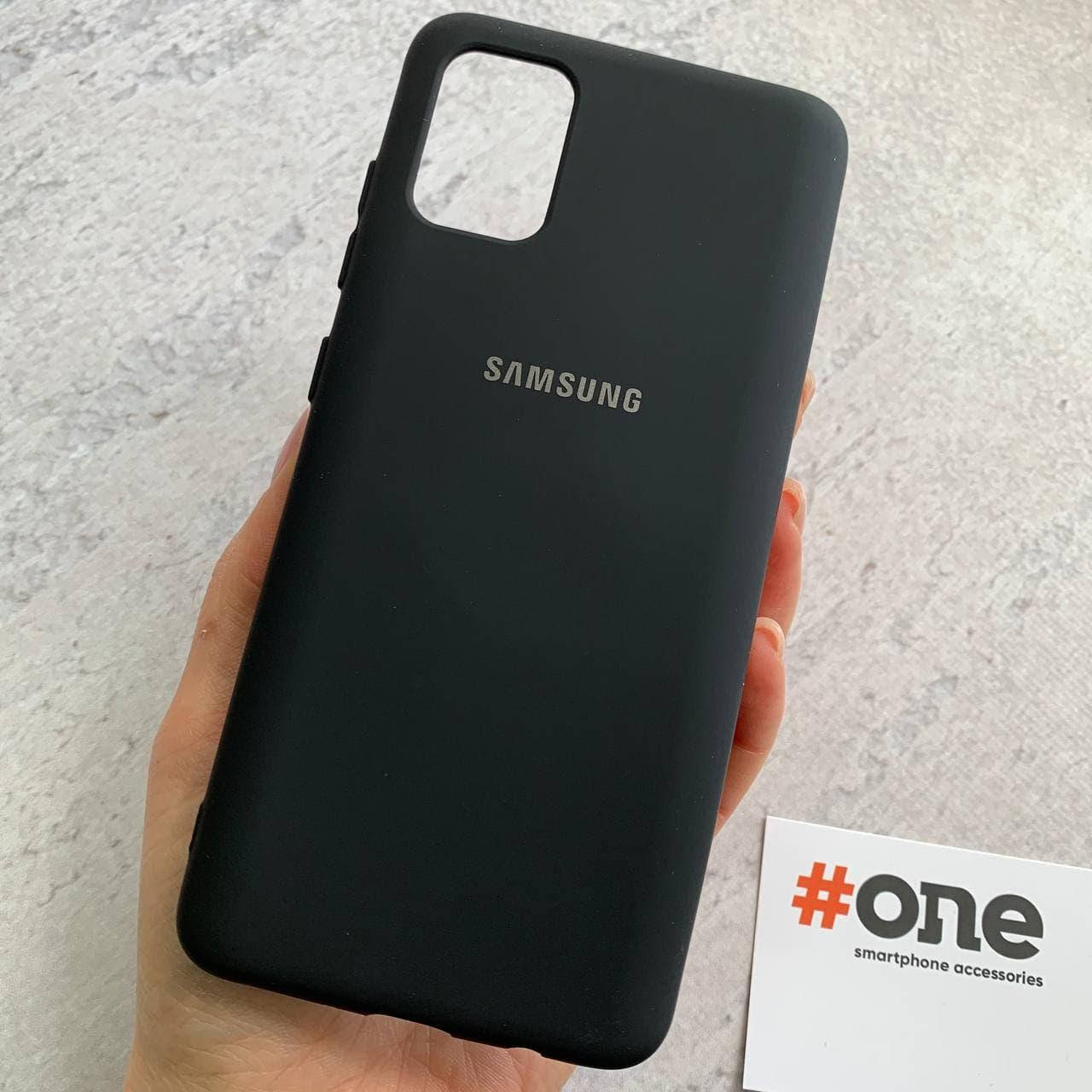 

Чехол для Samsung Galaxy A51 с микрофиброй бархатный внутри накладка чехол на самсунг а51 черный CFA