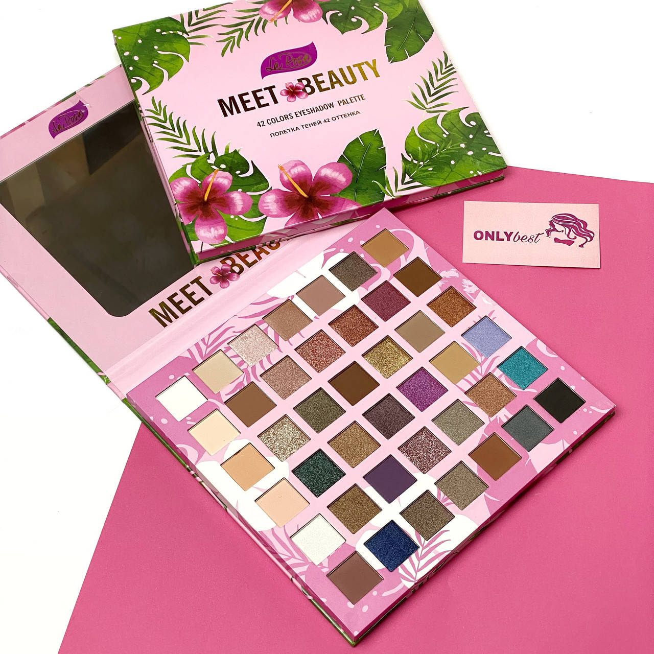 

Палитра теней для век La Rosa Meet Beauty 42 оттенка LE-742