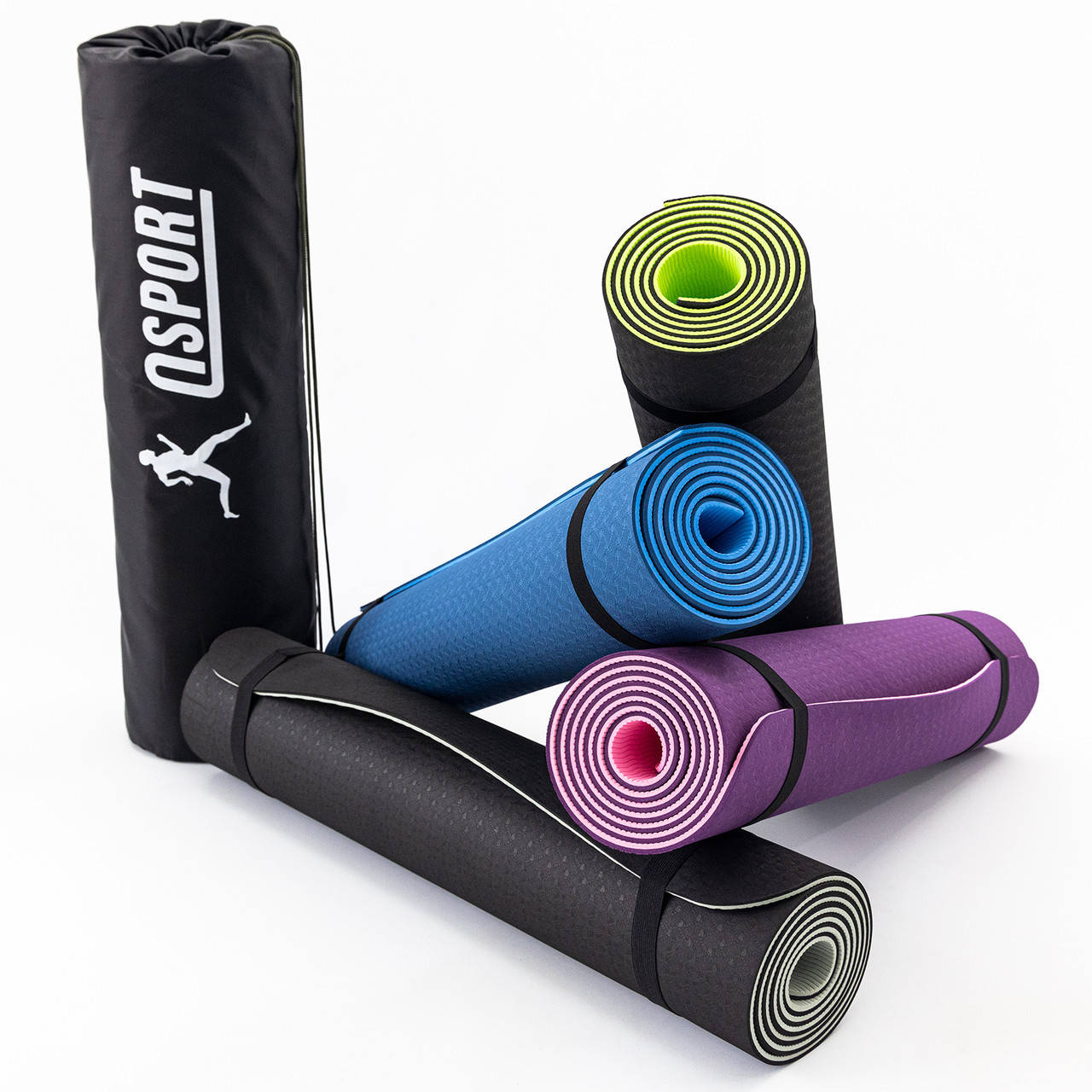 

Коврик для йоги и фитнеса + чехол (мат, каремат спортивный) OSPORT Yoga ECO Pro 6мм (n-0007)