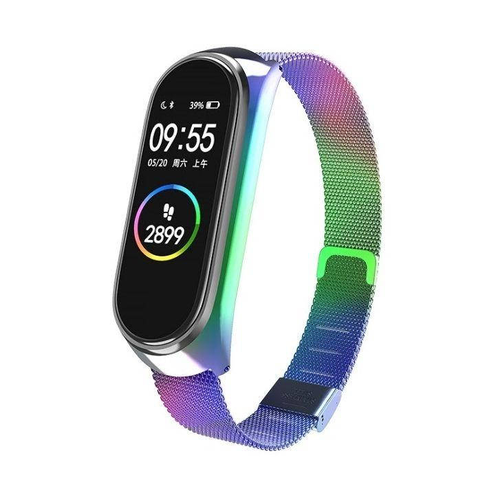 

Металлический ремешок MRK для фитнес браслета Xiaomi Mi Band 5/6 Хамелеон (mrk0024)