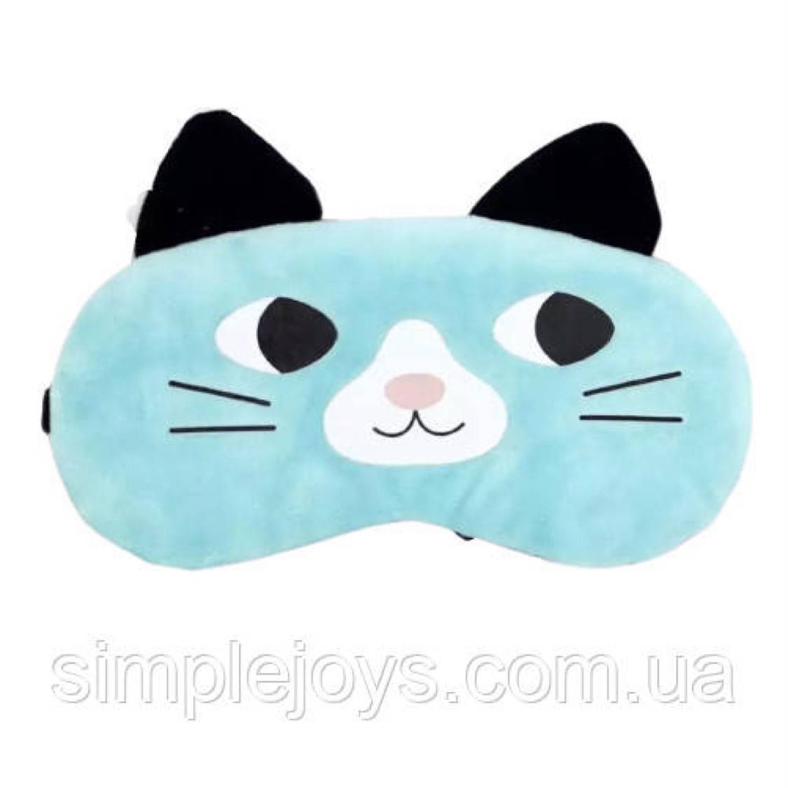 

Маска для сна с гелевым вкладышем, повязка на глаза, котик голубой