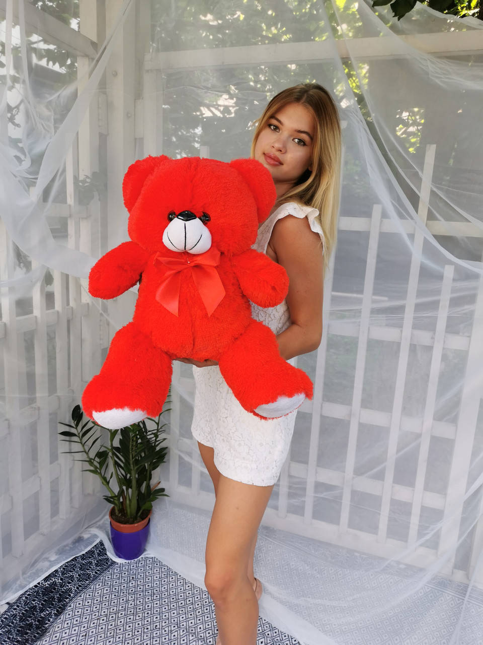 

Мишка Томми 75 см Красный