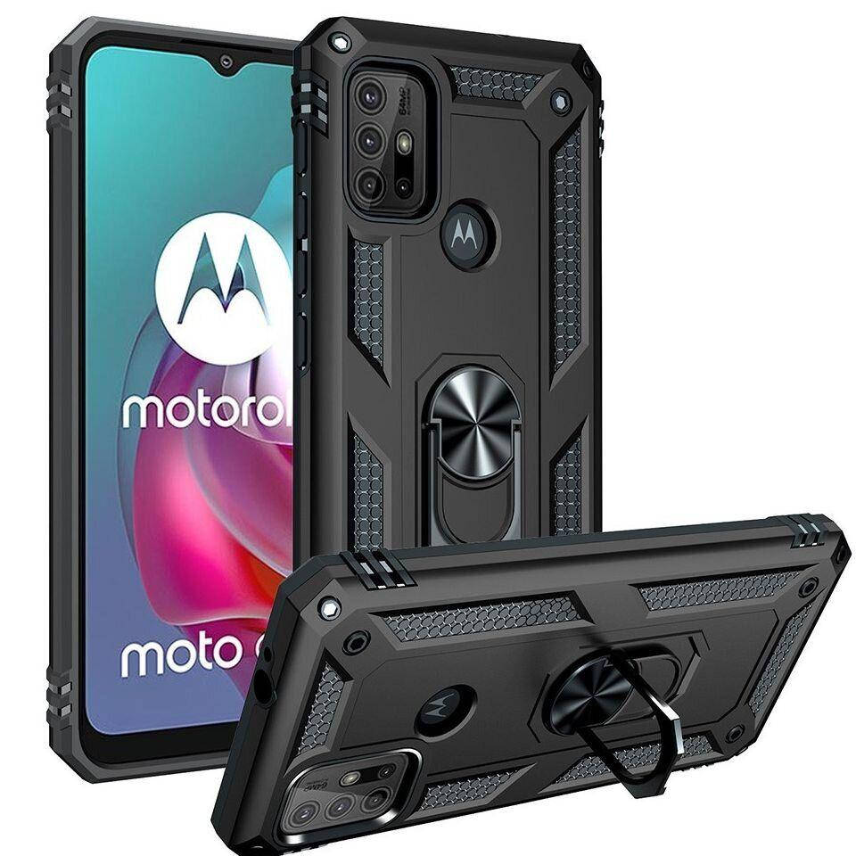 

Чехол Shield для Motorola Moto G20 бампер противоударный с подставкой Black, Черный