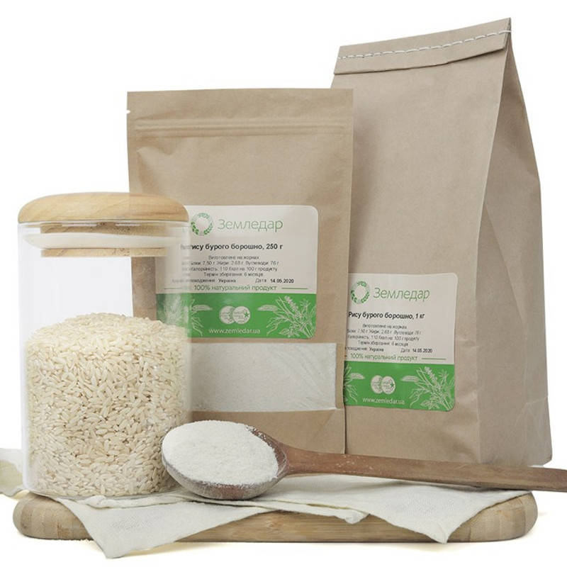 

Мука бурого риса нешлифованного (рисовая мука)