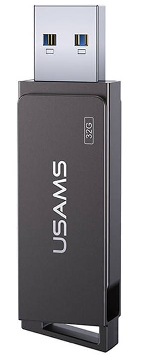

Флешка USAMS US-ZB195 USB3.0 32GB, черная, Черный