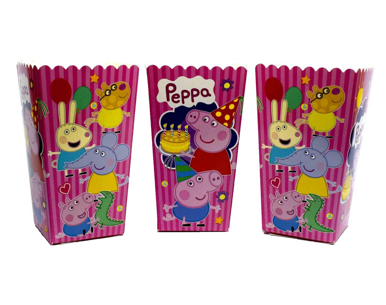 

Коробки для попкорна "Peppa Pig". В упак: 5 штук