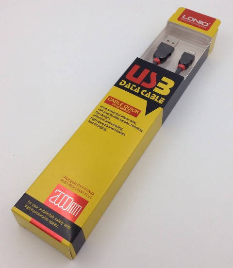 

Дата кабель LDNIO LS-02 iPhone lightning 2m Black, Черный