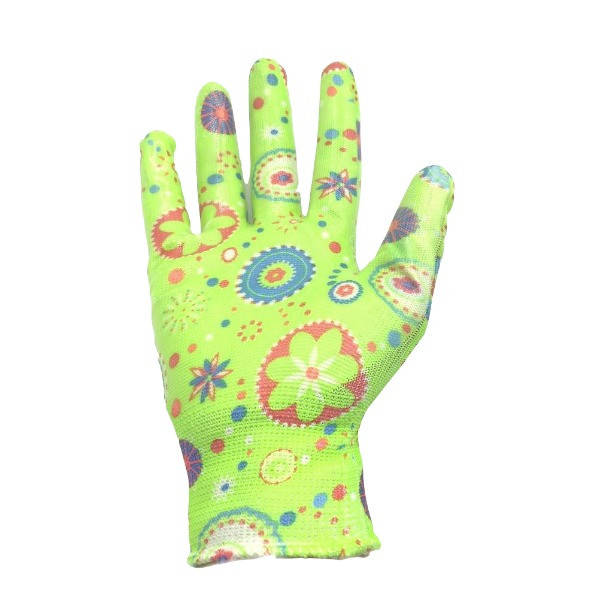 

Перчатки садовые из полиэстера с нитриловим обливом