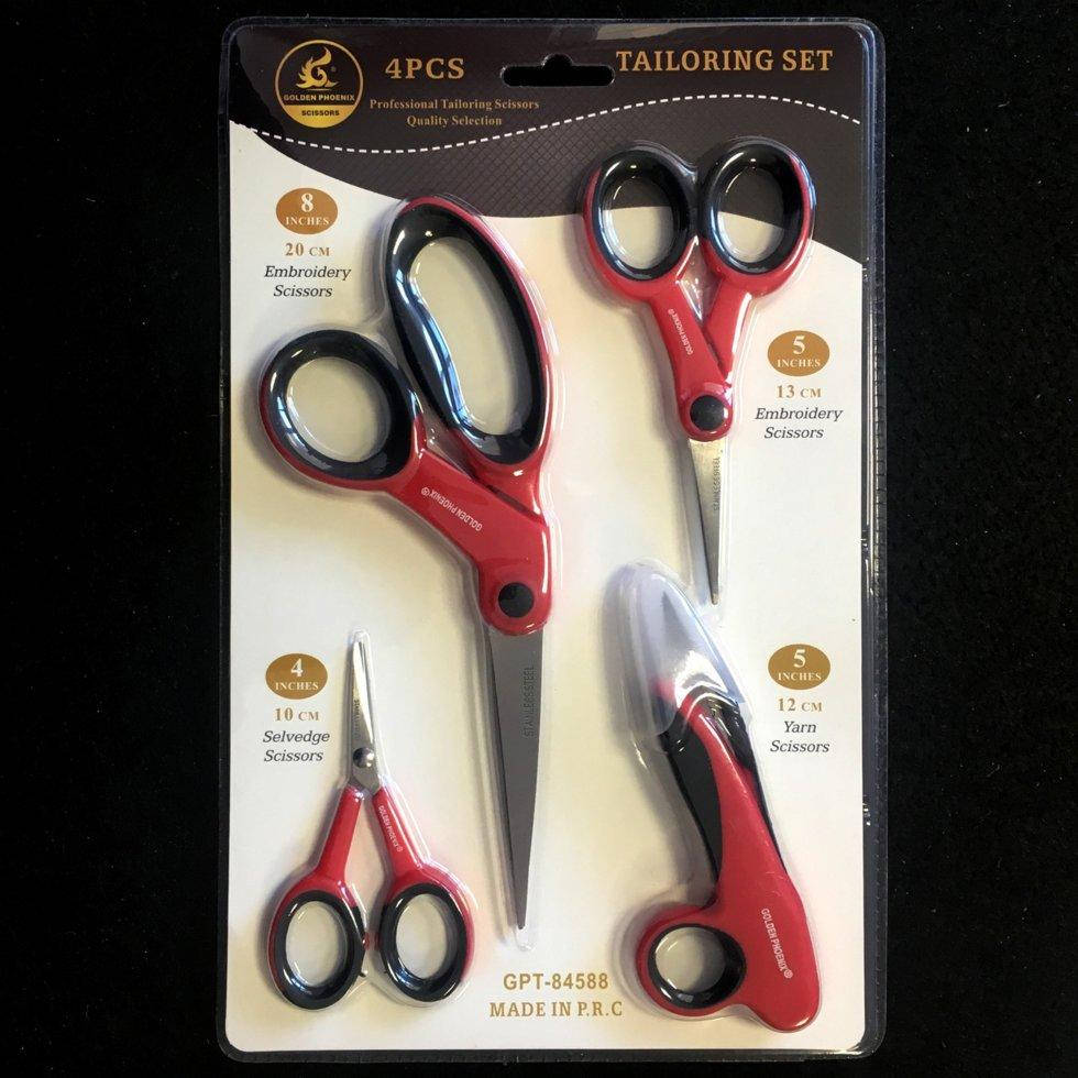 

Набор ножниц 4pcs Tailoring Set 10.12.13.20 см (657-Л-0579)