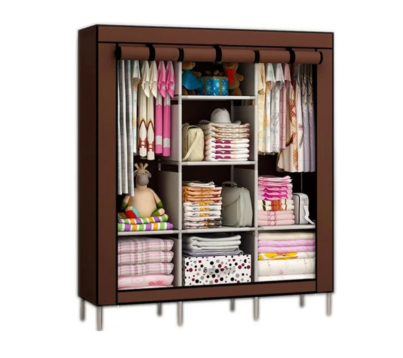 

Мобильный тканевой шкаф для одежды HCX Storage Wardrobe 88130, Коричневый