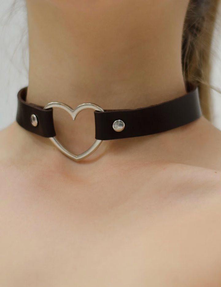 

Чокер, ожерелье украшение на шею, аниме, косплей, темно-коричневый