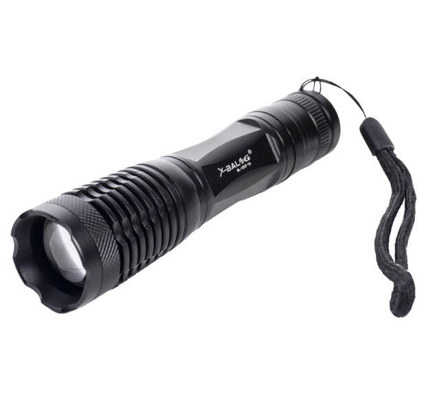 

Фонарь ручной Police 1837-T6, ЗУ 220V/12V, 1x18650/3xAAA, zoom, Черный