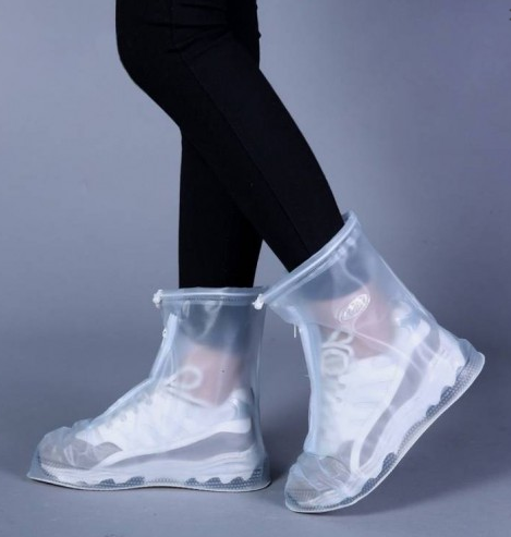 

Бахилы -чехлы для обуви от дождя и грязи с сумкой для хранения , непромокаемые S-XXXL