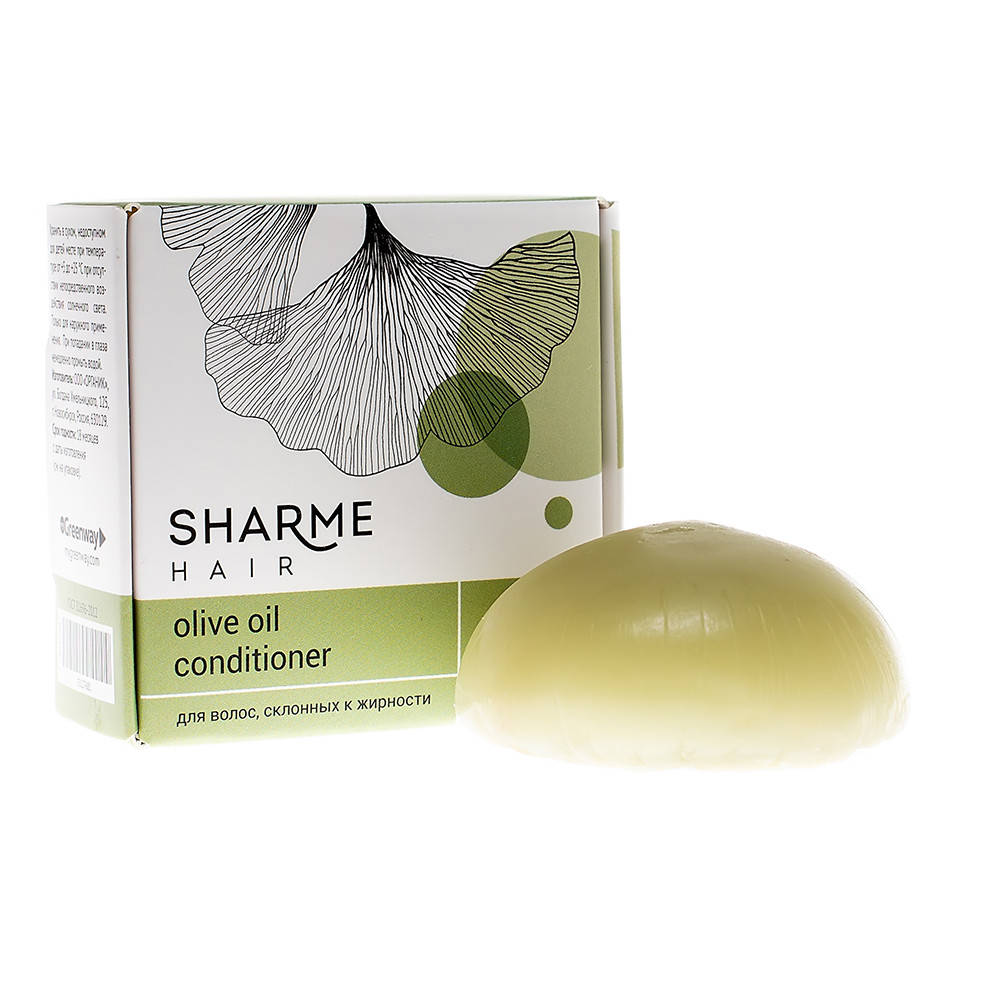 

Натуральный твердый кондиционер GreenWay Sharme Hair Olive Oil (оливковое масло) 45г. (02768)