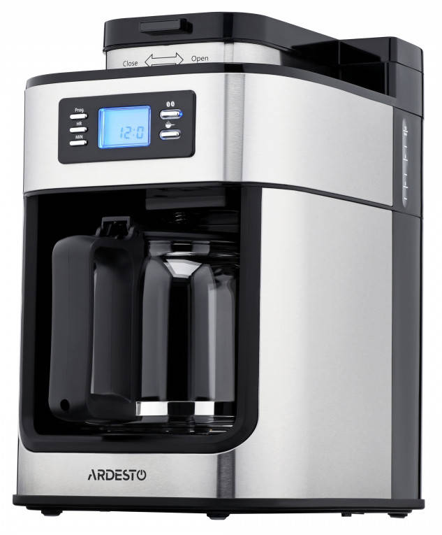 

Кофеварка Ardesto YCM-D1200 Капельная с кофемолкой 1.2 л Нержавеющая сталь
