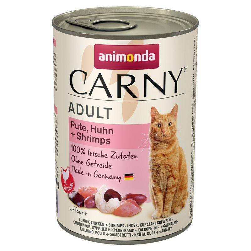 

Animonda Carny Консервы для кошек Индейка Курица+Креветка 400г