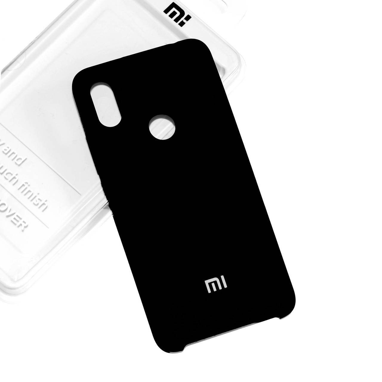 

Силиконовый чехол на Xiaomi Redmi 7 Soft-touch Black, Черный