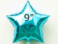 

Звезда фольгированная металлик 9"-10" (22-25см).-надув воздухом Китай - Бирюзовый