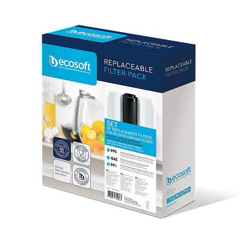 

Набор картриджей для обратного осмоса Ecosoft Standard (3 шт)