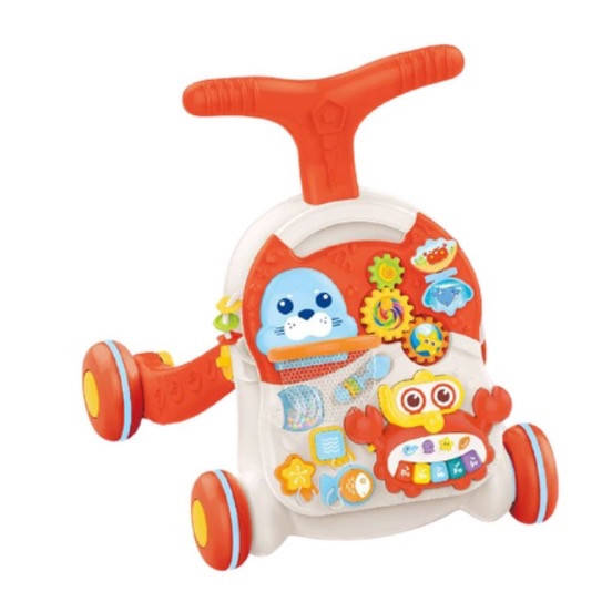 

Ходунки - каталка музыкальные 2 в 1 КРАСНЫЕ арт. 0008 AB (0829), Красный