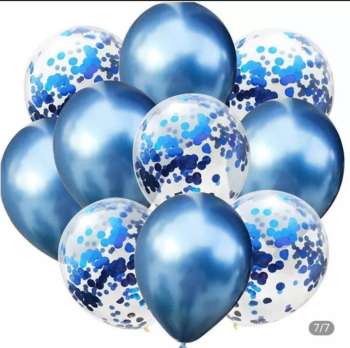 

Фотозона (Фото фон) happy birthday синий