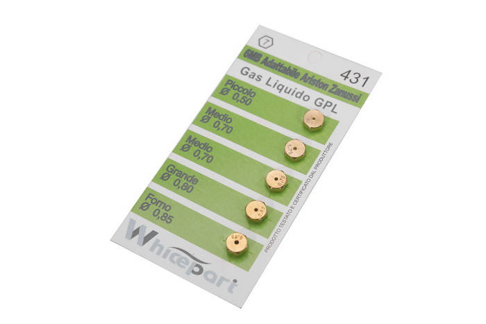 

Комплект жиклеров для газовой плиты Ariston, Zanussi 431 (M6x0.75)