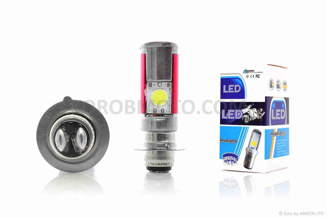 

Лампа фары диодная P15D-25-1 12V 35/35W 1 ус, 2 кристалла #1 "LED"