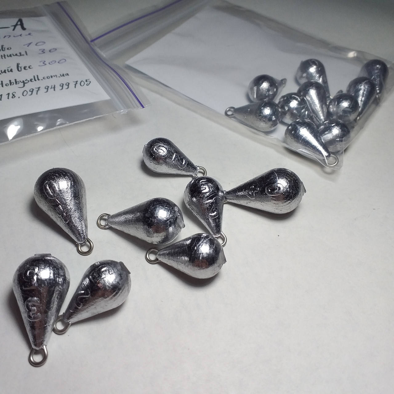 

10 шт (10г,15г,20г,25г,30г,35г,40г,50г,60г) Грузила для рыбалки Капля с ушком (Грузило капля) грузила грушка 10 x15г