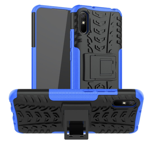 

Противоударный чехол Протектор Armored для Xiaomi Redmi 9A с подставкой Цвет Синий