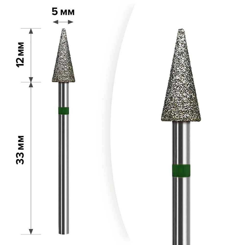 

Фреза алмазная Конус Green 5*12 MART, Зелёный