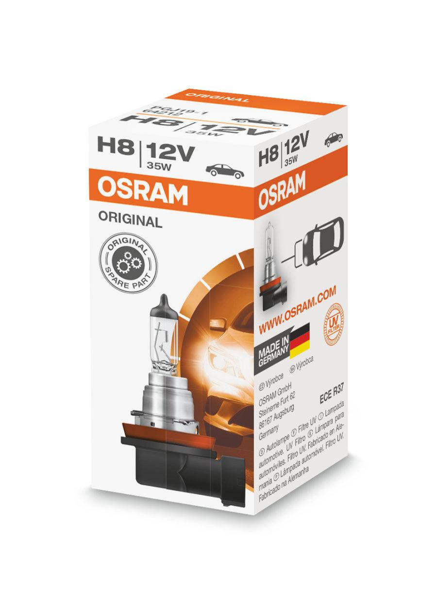 

Автомобильная лампа OSRAM ORIGINAL H8 12V 35W 64212