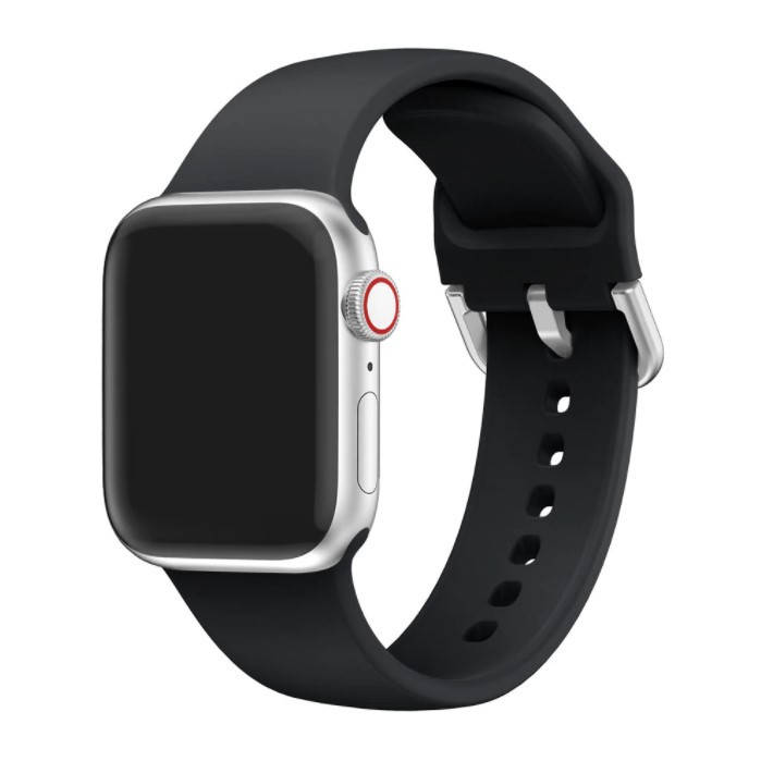 

Ремешок Apple Watch 38mm, 40mm, Series 5 4 3 2 1. Черный силикон, CC1766-30 CC1766-10