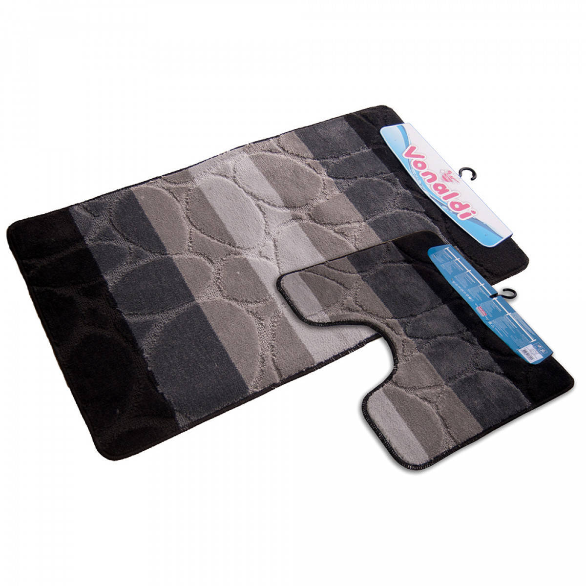 

Набор ковриков для ванной с серым