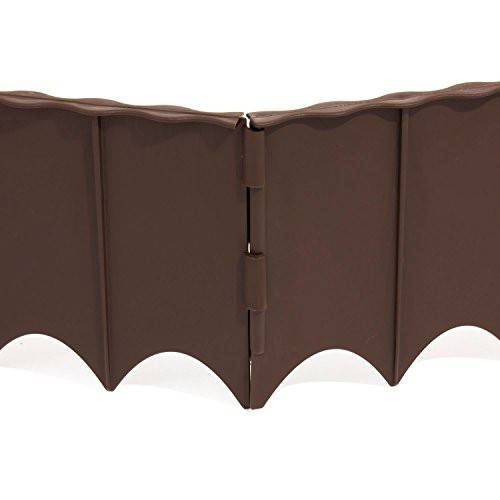 

Бордюр садовый пластиковый GARDEN FENCE коричневый 5,9 м декоративные ограждения для клумбы