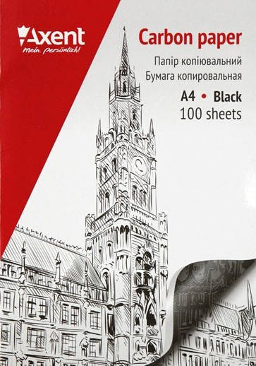

Копирка Axent А4 100 листов, черная., Черный
