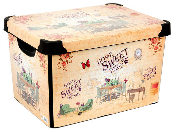 

Контейнер для хранения Violet House 0648 DECOR HOME с/кр. 20 л, Фиолетовый