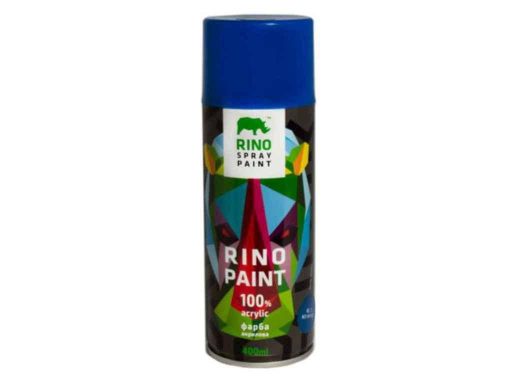 

Фарба аерозольна акрилова 21 синій ТМ Rino, Синий