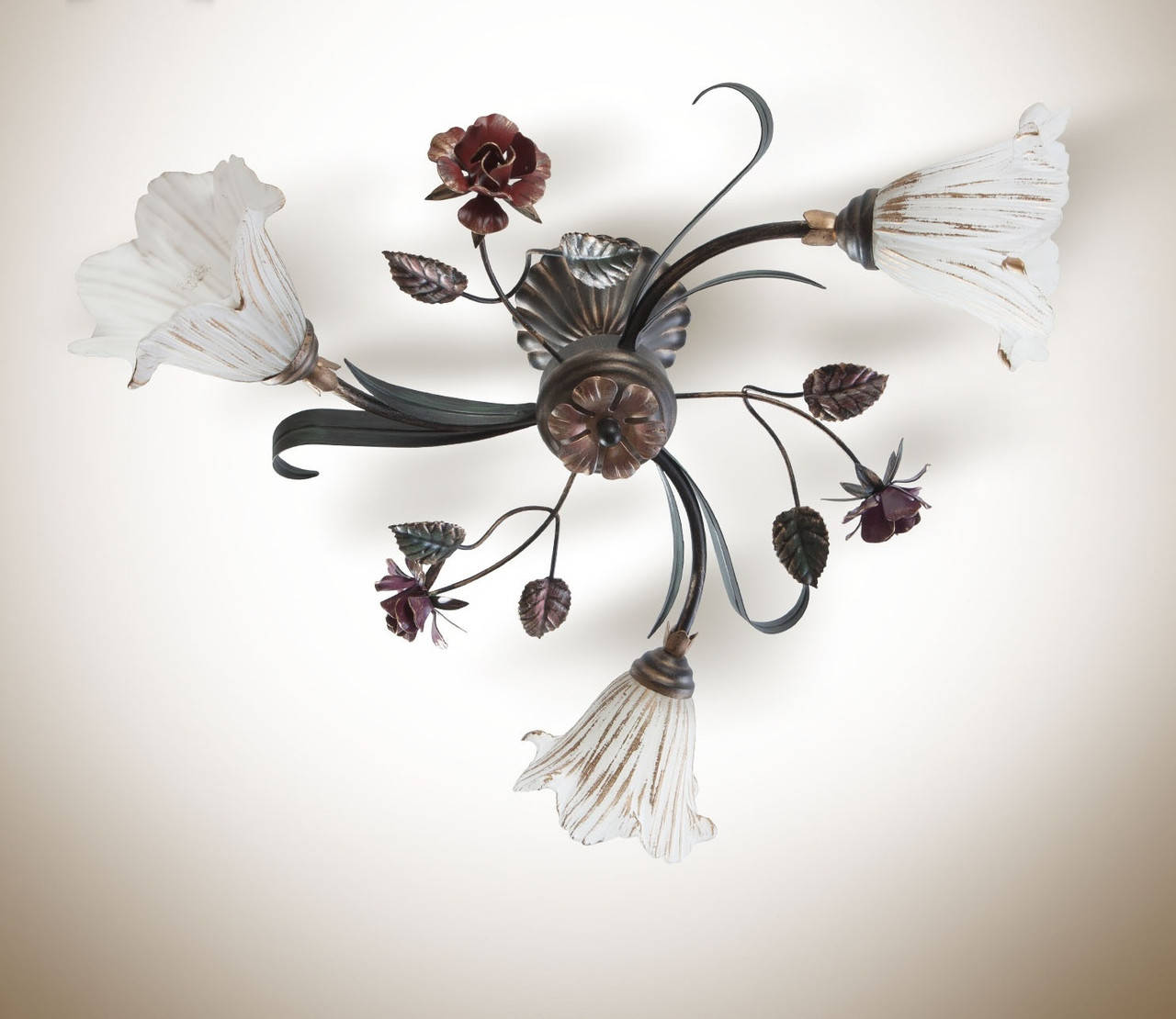 

Люстра в стиле флористика 3-х ламповая 15633-1