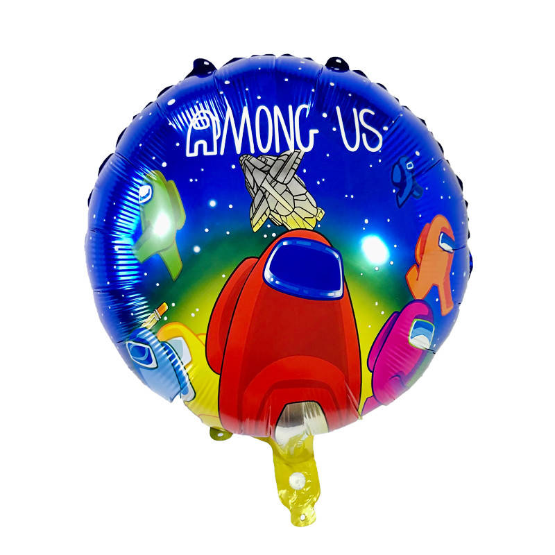 

Фольгированный шар круг "Among us" 18" Китай, Синий