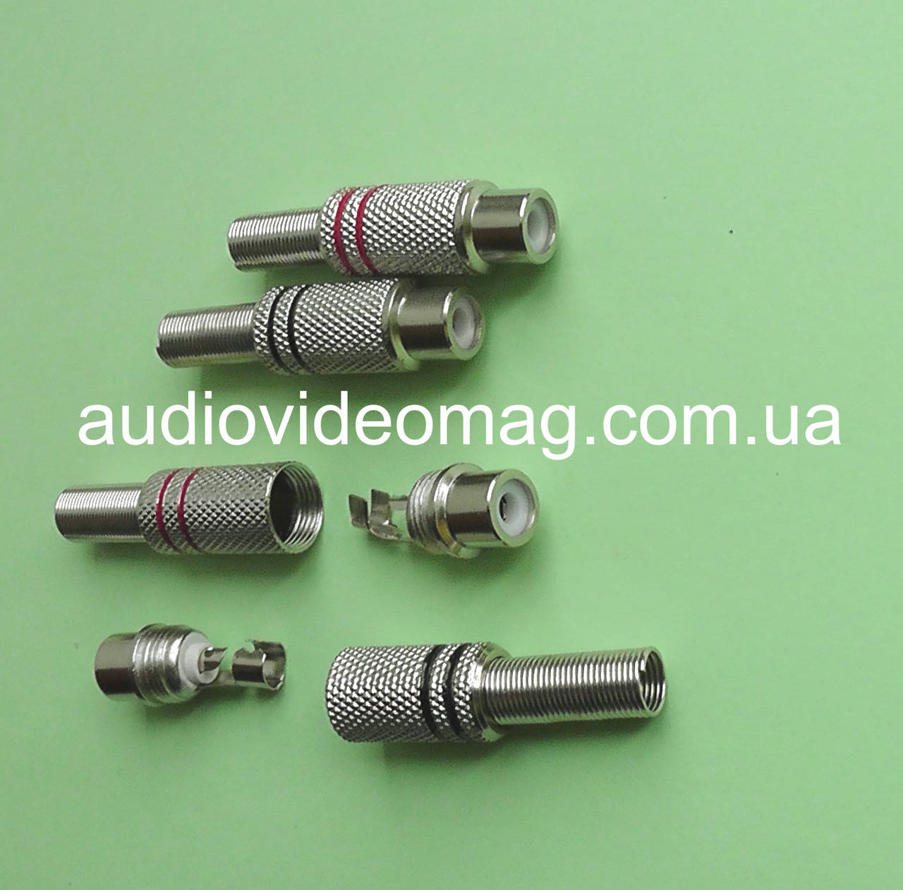 

Гнездо RCA ( тюльпан ) металлическое на кабель