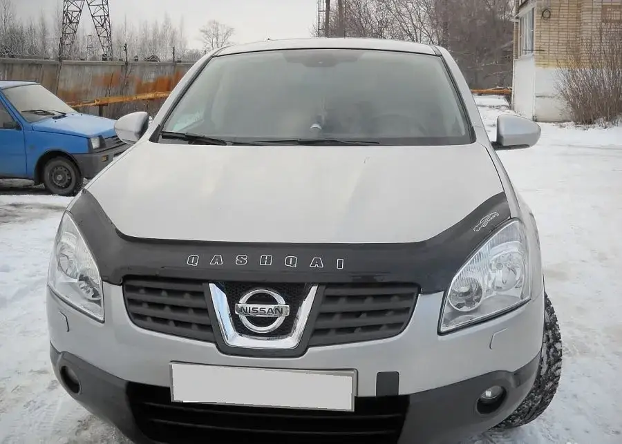 

Дефлектор капота (мухобойка) Nissan Qashqai 2006-2009 (ниссан кашкай)