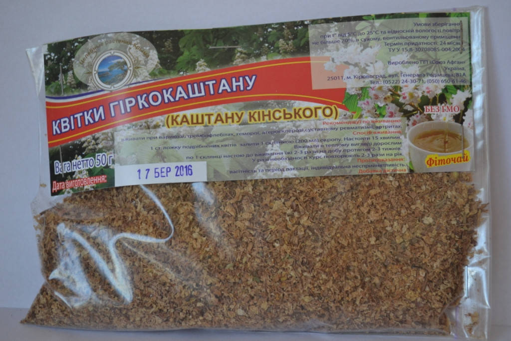 

Каштан конский (цвет) 50г