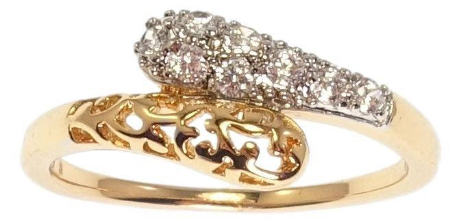 

Кольцо Xuping Позолота+Родий "Притяжение" р.18,18.5,20.5