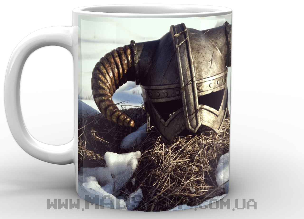

Кружка GeekLand Скайрим Skyrim шлем SK 02.08, Белый